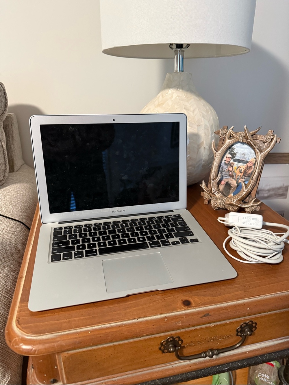Apple Silver MacBook Air with Black Keyboard